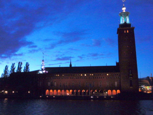 Stadhus (City Hall) at Night.